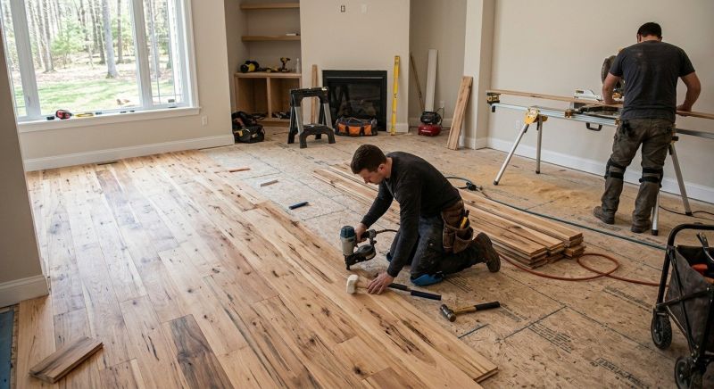 Hickory Floor Installation in Mount Airy, MD