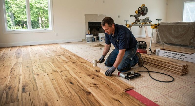 Hickory Floor Installation in Mount Airy, MD