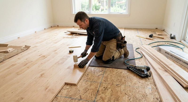 Maple Flooring Installation in Jefferson, MD