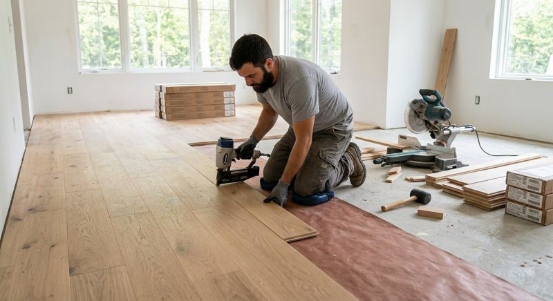 Oak Floor Installation in Damascus, MD