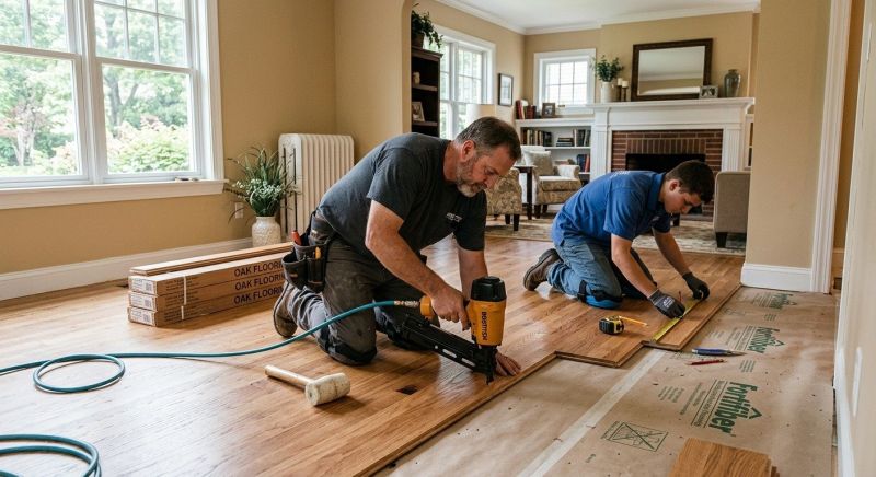 Oak Floor Installation in Frederick, MD