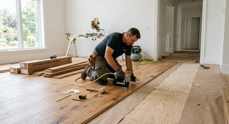 Oak Floor Installation in Laurel, MD