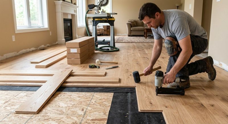 Oak Floor Installation in Mount Airy, MD