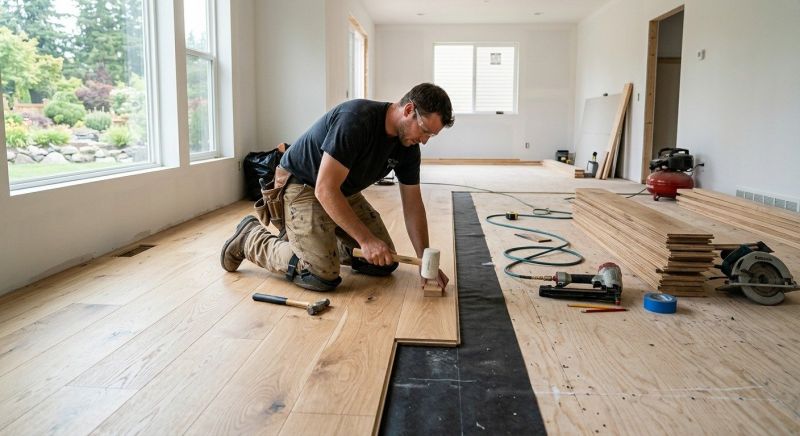 Oak Floor Installation in Sandy Spring, MD