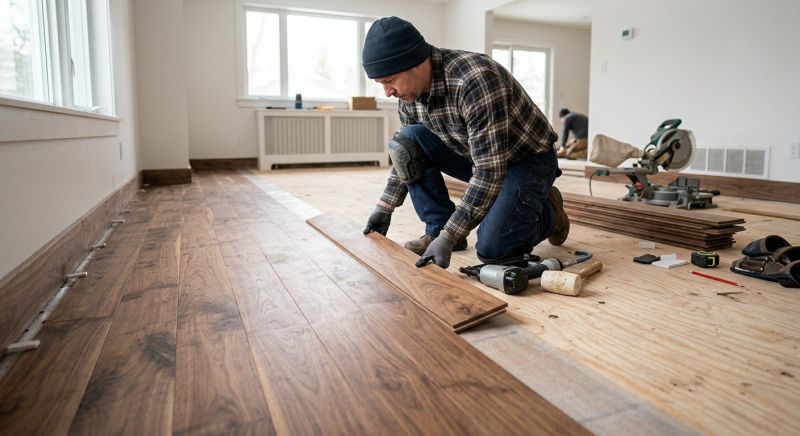Walnut Flooring Installation in Mount Airy, MD