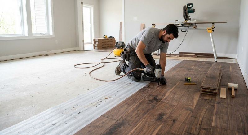 Walnut Flooring Installation in Mount Airy, MD