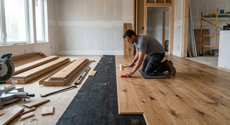 Wide Plank Floor Installation in Mount Airy, MD