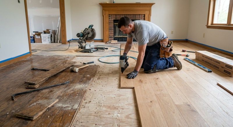 Wood Floor Replacement in Middletown, MD